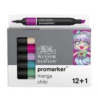 Promarker sett 12+1 Manga Chibi