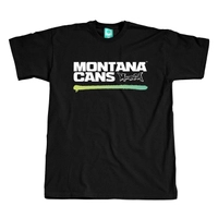 Montana Lined Logo T-Shirt Black