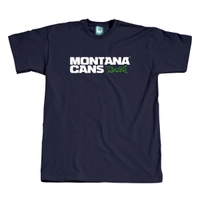Montana Typo Logo T-Shirt Navy