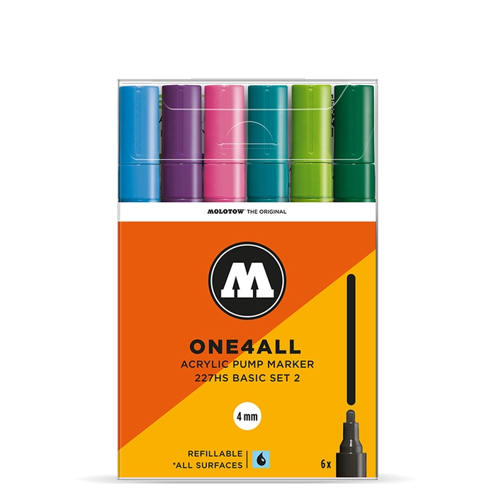 Molotow ONE4ALL 227HS BASIC-SET 2