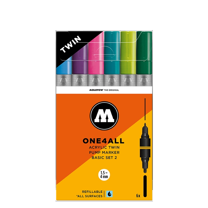 Molotow ONE4ALL TWIN BASIC-SET 2