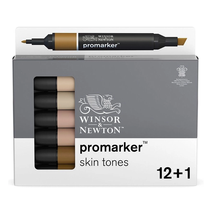 Promarker sett 12+1 Skintones