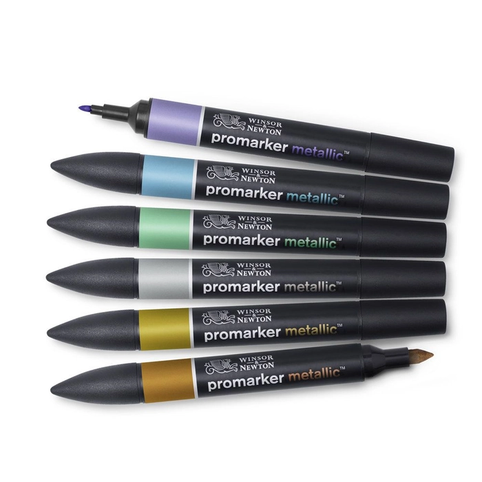 Promarker Metallic sett 6