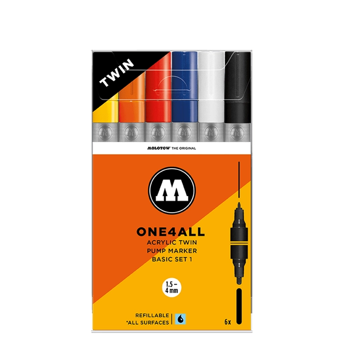 Molotow ONE4ALL TWIN BASIC-SET 1