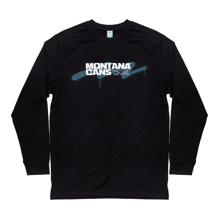 Montana Logo Zig Zag Line Longsleeve Svart