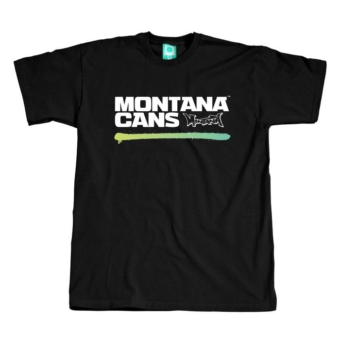 Montana Lined Logo T-Shirt Black