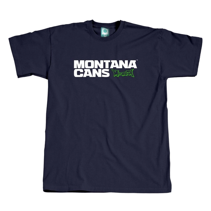 Montana Typo Logo T-Shirt Navy