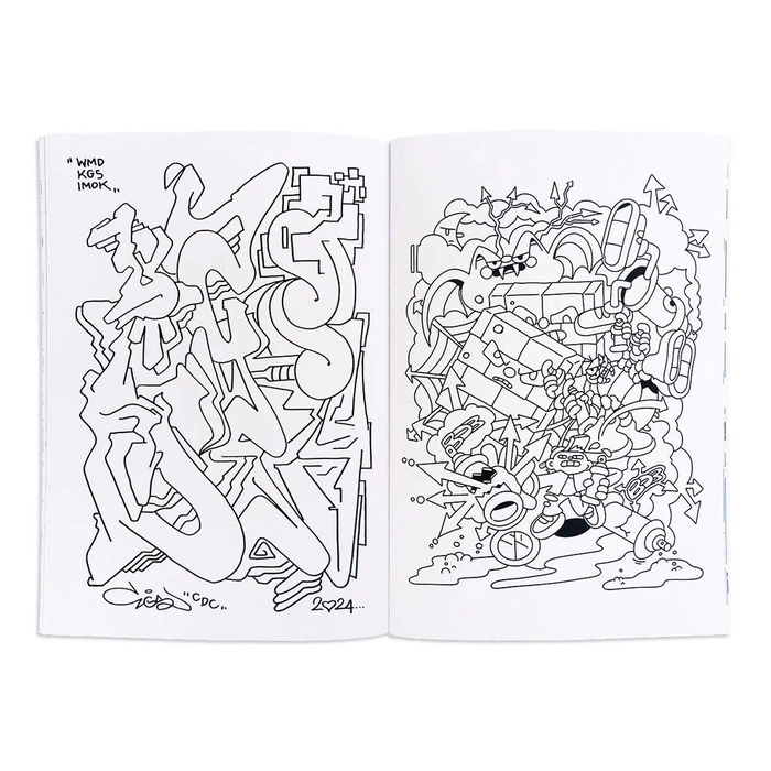 Sketchy Graffiti Coloring Book