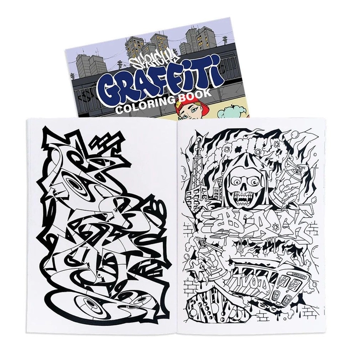 Sketchy Graffiti Coloring Book